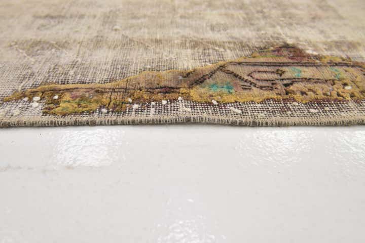 190cm x 255cm Handgeknoopt Ultra Vintage Perzisch Wol Vloerkleed