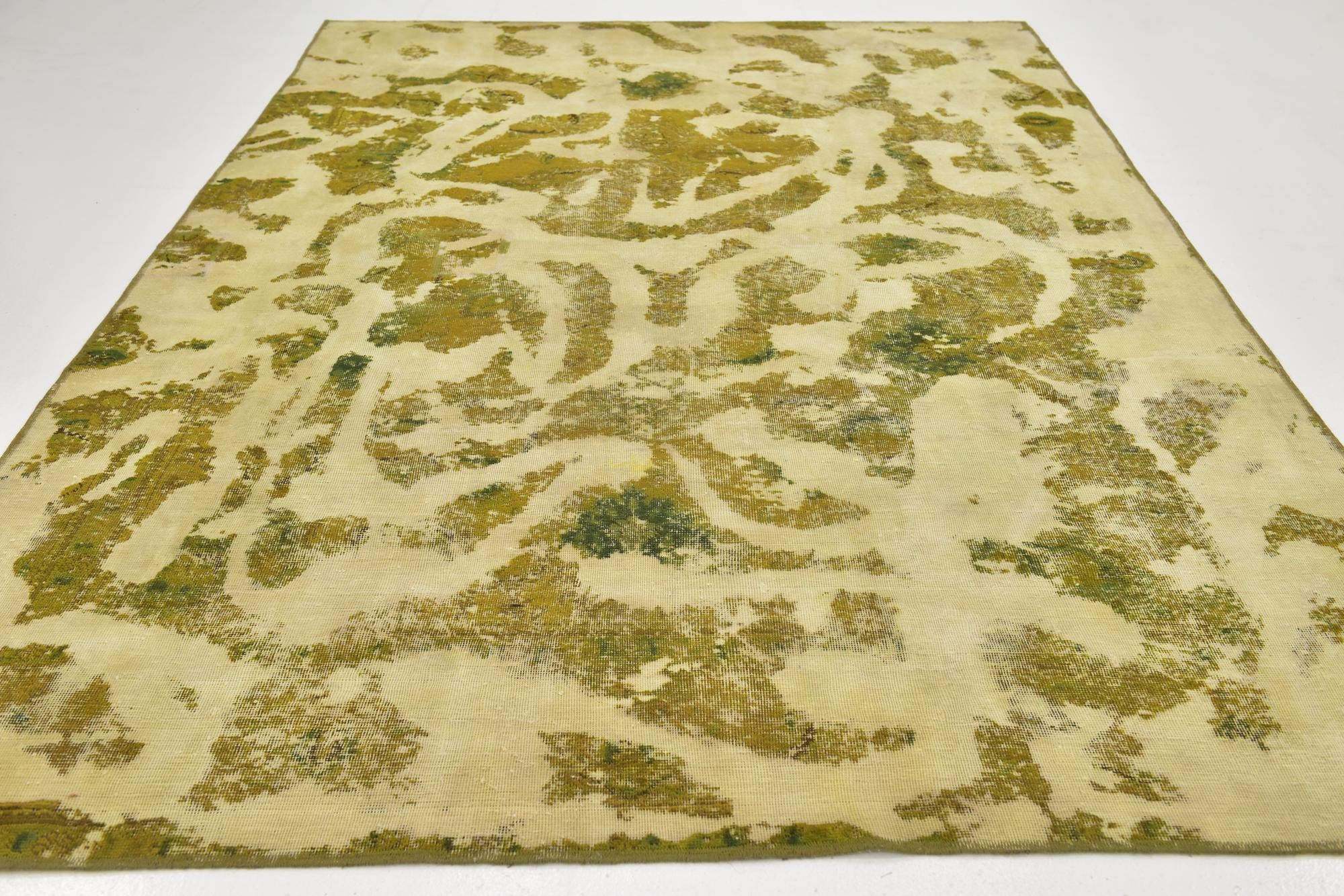 7' 3 x 11' Hand Knotted Ultra Vintage Persian Wool Rug
