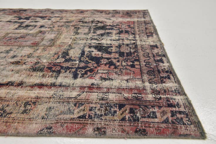 Detail image of 4' 6 x 6' Hand Knotted Ultra Vintage Persian Wool Rug