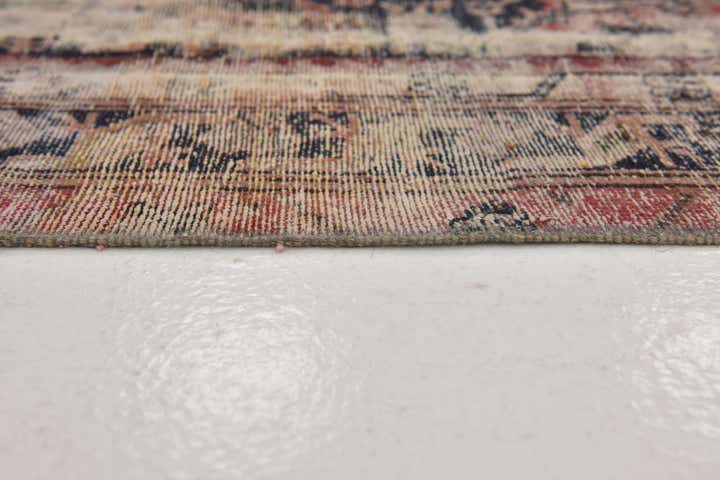 4' 6 x 6' Hand Knotted Ultra Vintage Persian Wool Rug