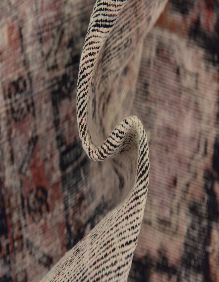 Detail image of 4' 6 x 6'  Hand Knotted Ultra Vintage Persian Wool Rug