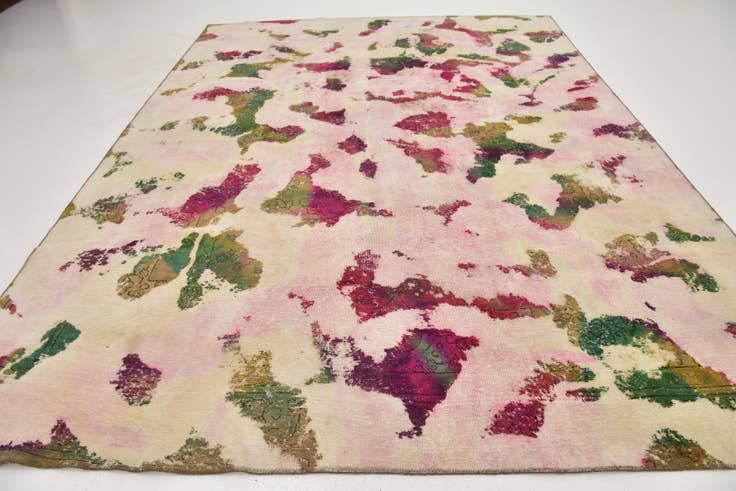 Detail image of 9' 2 x 12' Hand Knotted Ultra Vintage Persian Wool Rug