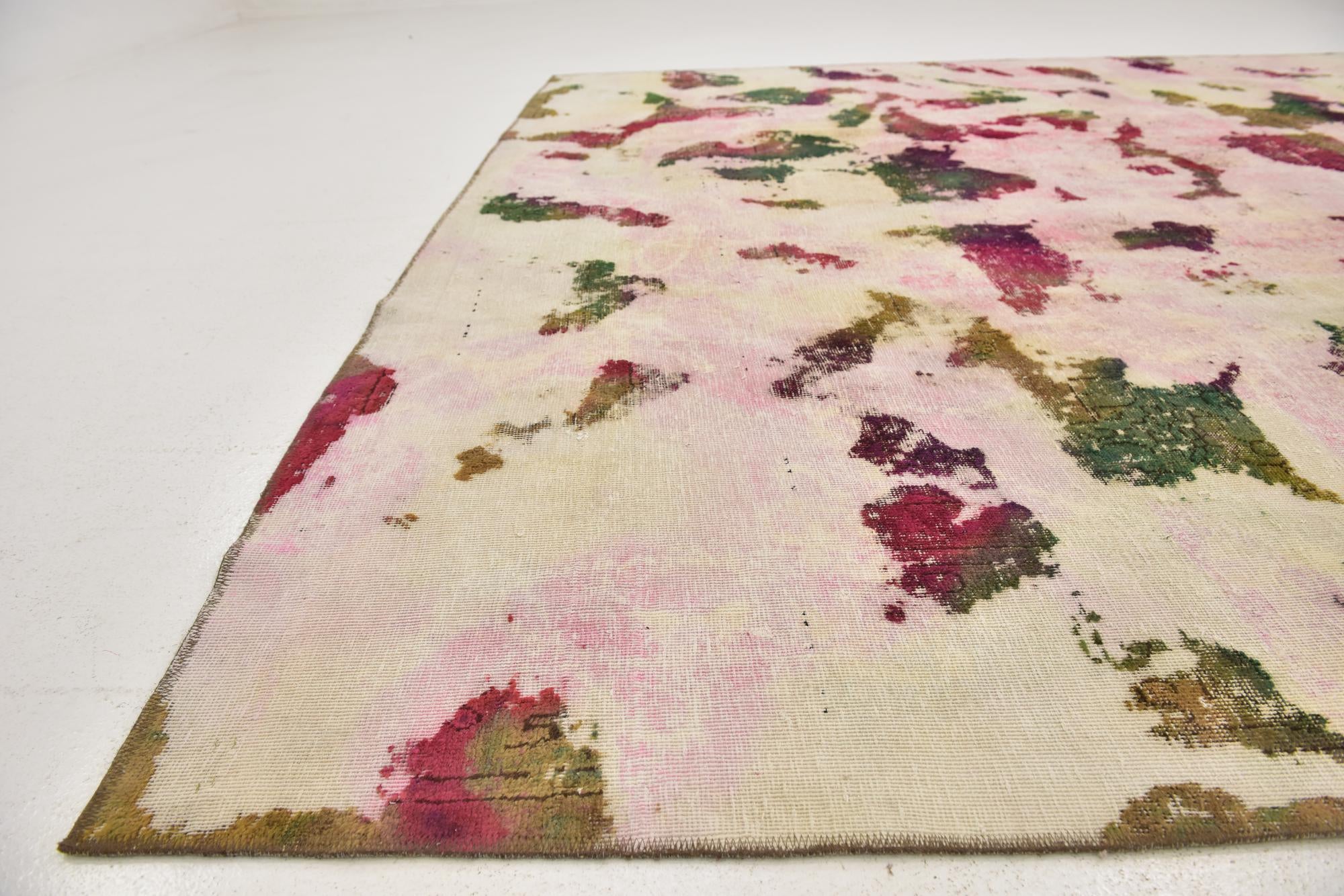 9' 2 x 12' Hand Knotted Ultra Vintage Persian Wool Rug