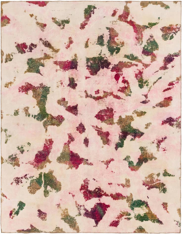 Detail image of 9' 2 x 12' Hand Knotted Ultra Vintage Persian Wool Rug