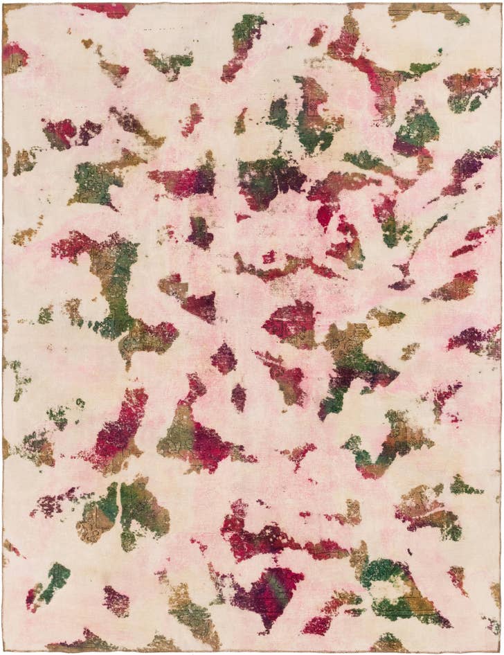Detail image of 9' 2 x 12' Hand Knotted Ultra Vintage Persian Wool Rug