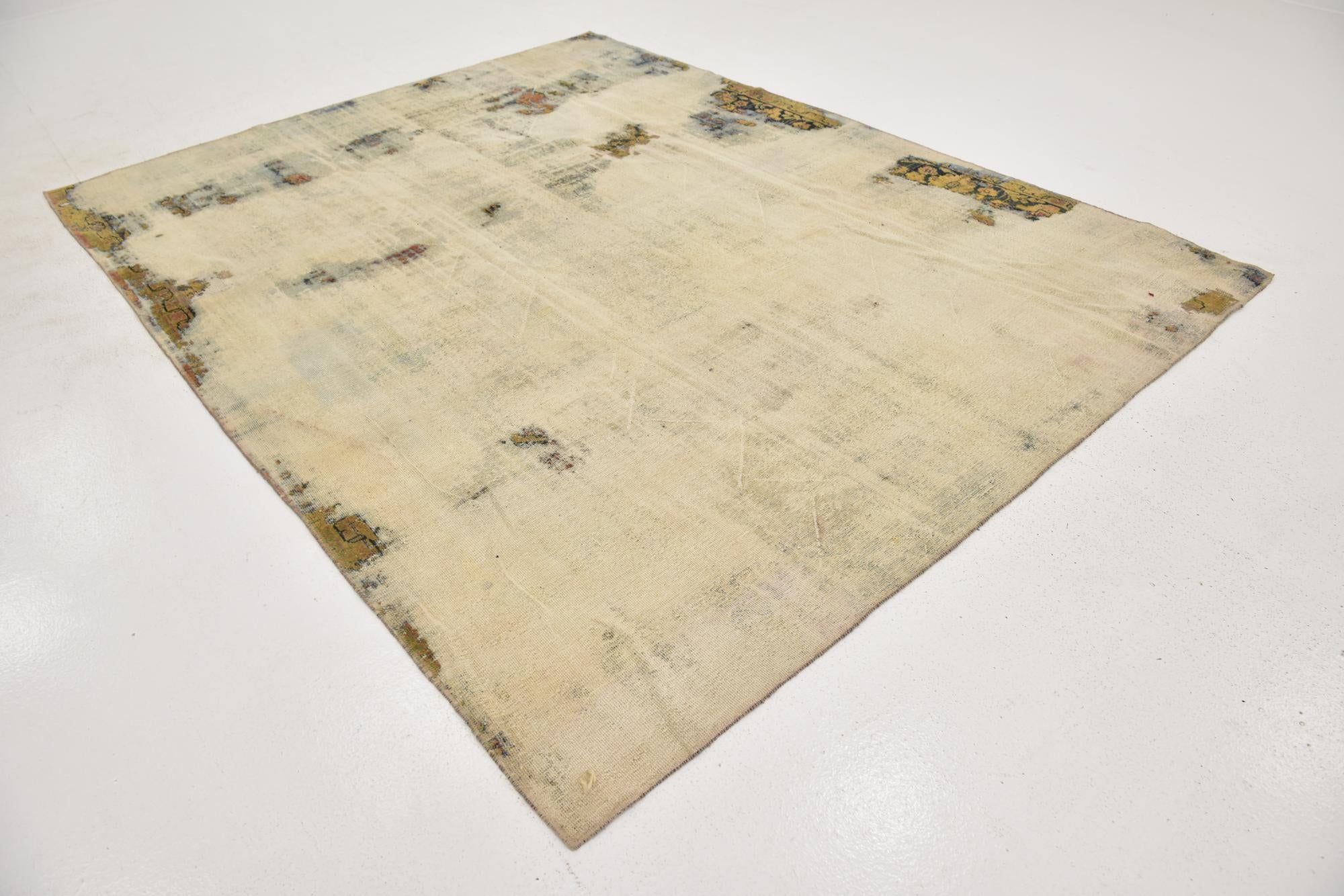 7' 4 x 9' 5 Hand Knotted Ultra Vintage Persian Wool Rug
