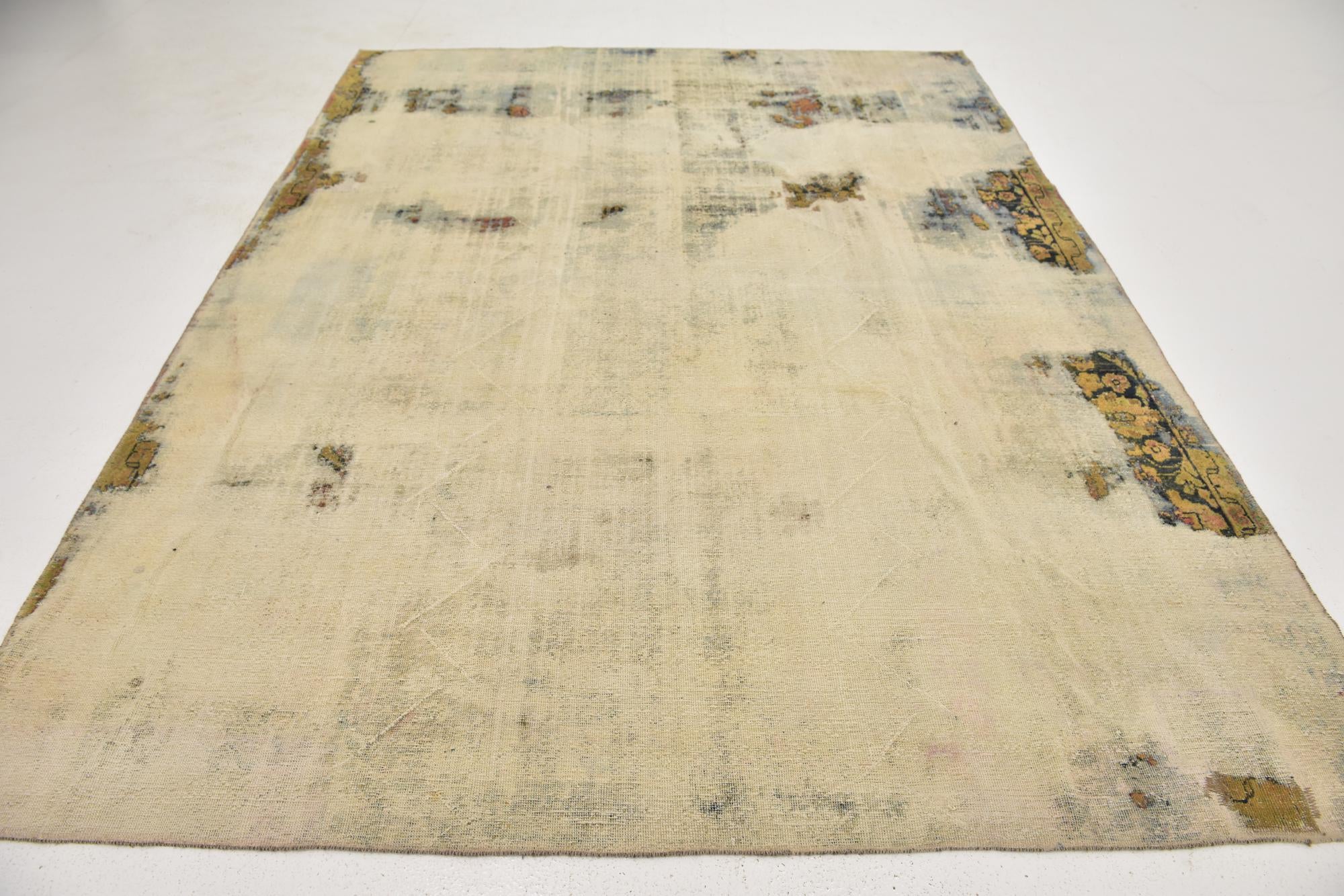 7' 4 x 9' 5 Hand Knotted Ultra Vintage Persian Wool Rug