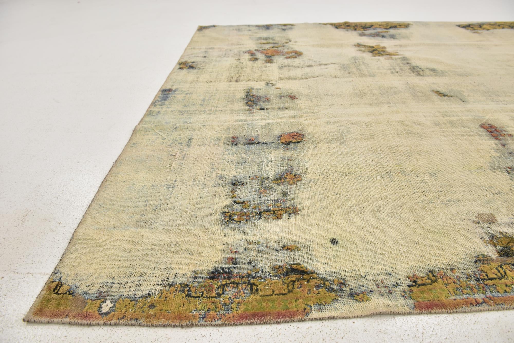 7' 4 x 9' 5 Hand Knotted Ultra Vintage Persian Wool Rug
