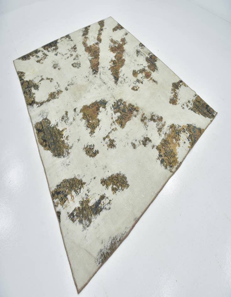 Detail image of 7' 8 x 9' 4  Hand Knotted Ultra Vintage Persian Wool Rug