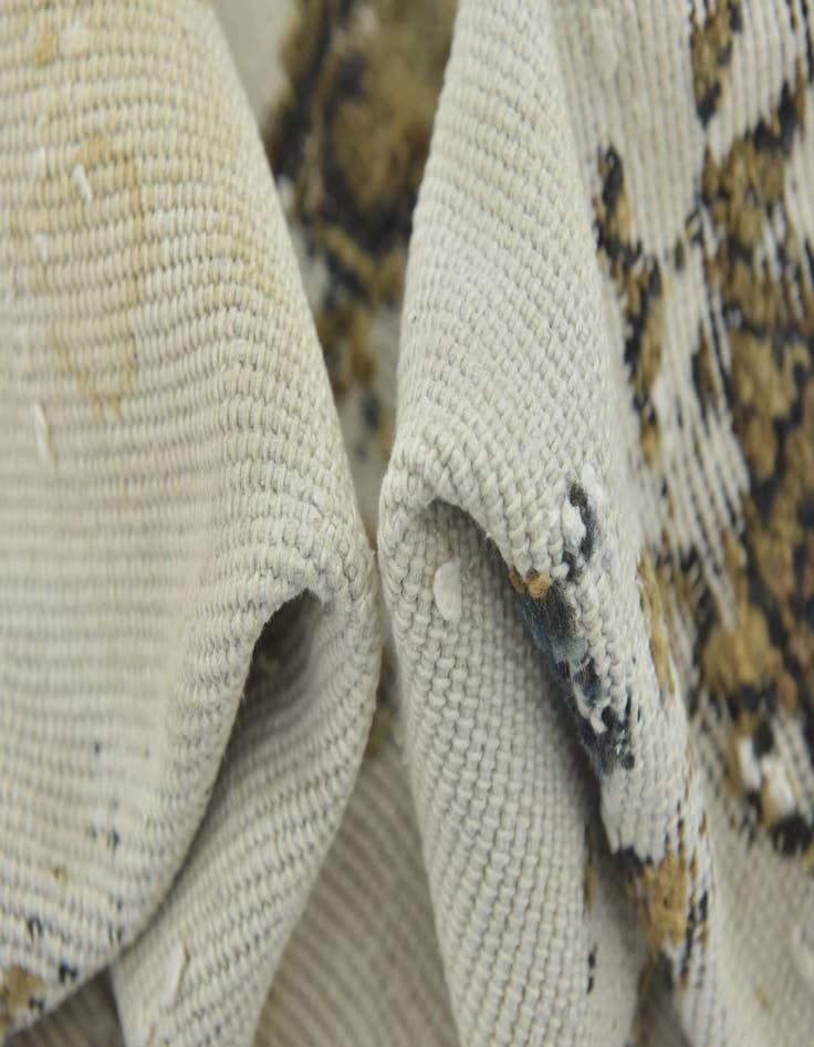 Detail image of 7' 8 x 9' 4  Hand Knotted Ultra Vintage Persian Wool Rug