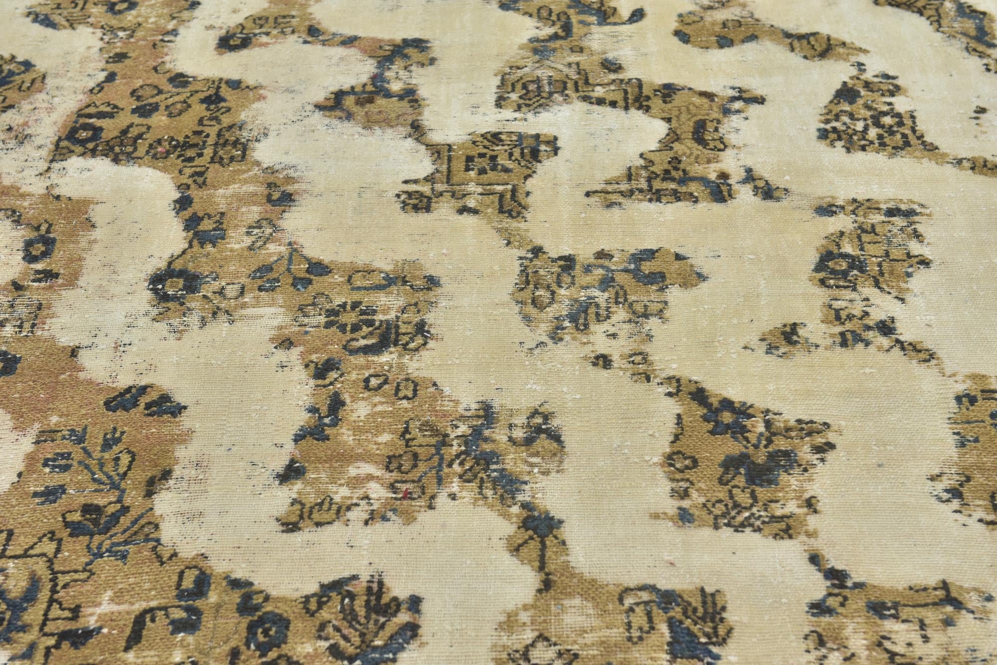 7' x 10' 2 Hand Knotted Ultra Vintage Persian Wool Rug