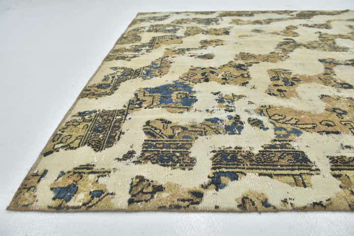 7' x 10' 2 Hand Knotted Ultra Vintage Persian Wool Rug