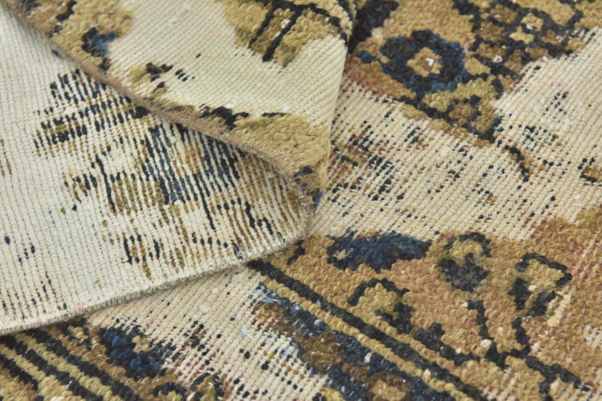7' x 10' 2 Hand Knotted Ultra Vintage Persian Wool Rug