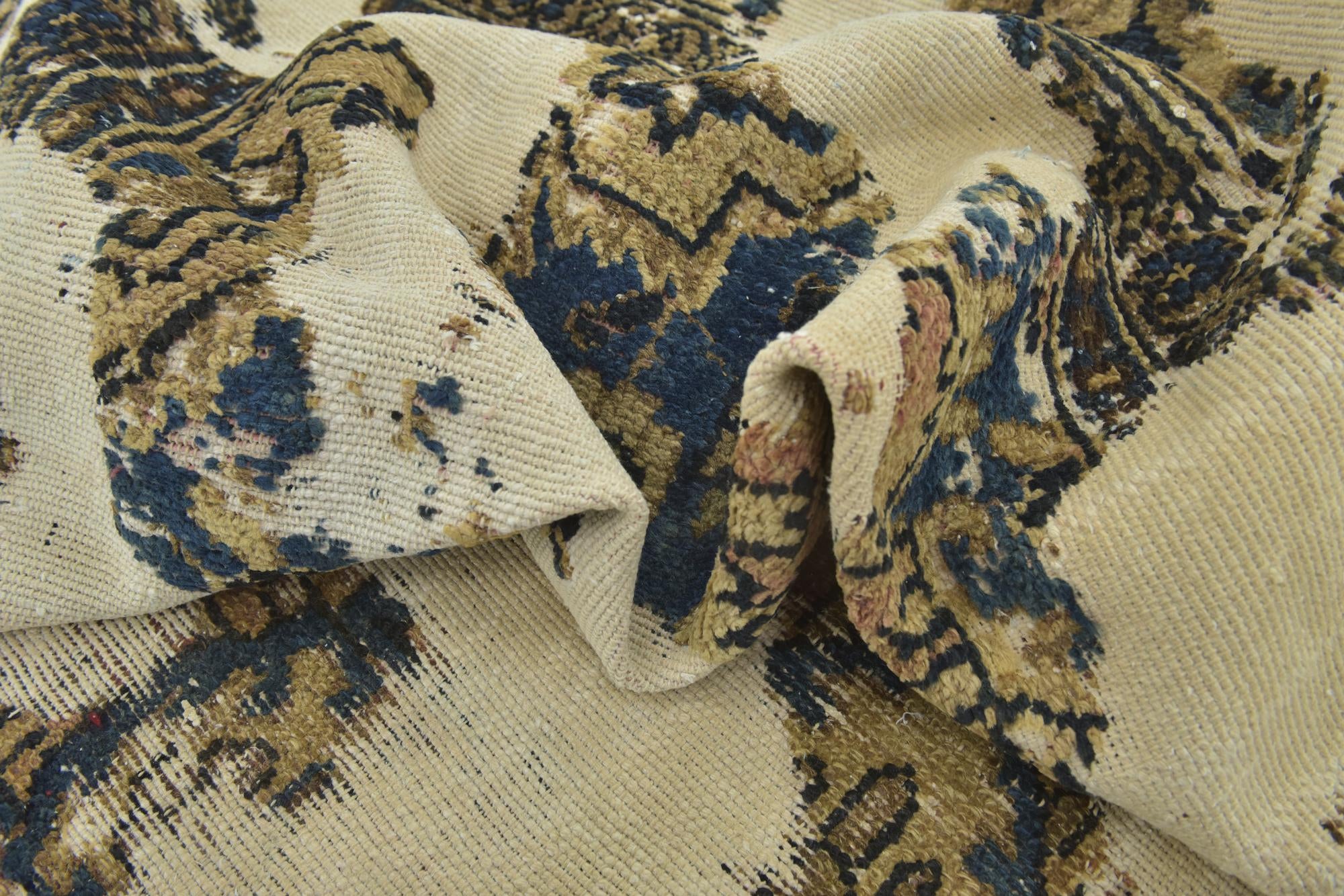 7' x 10' 2 Hand Knotted Ultra Vintage Persian Wool Rug