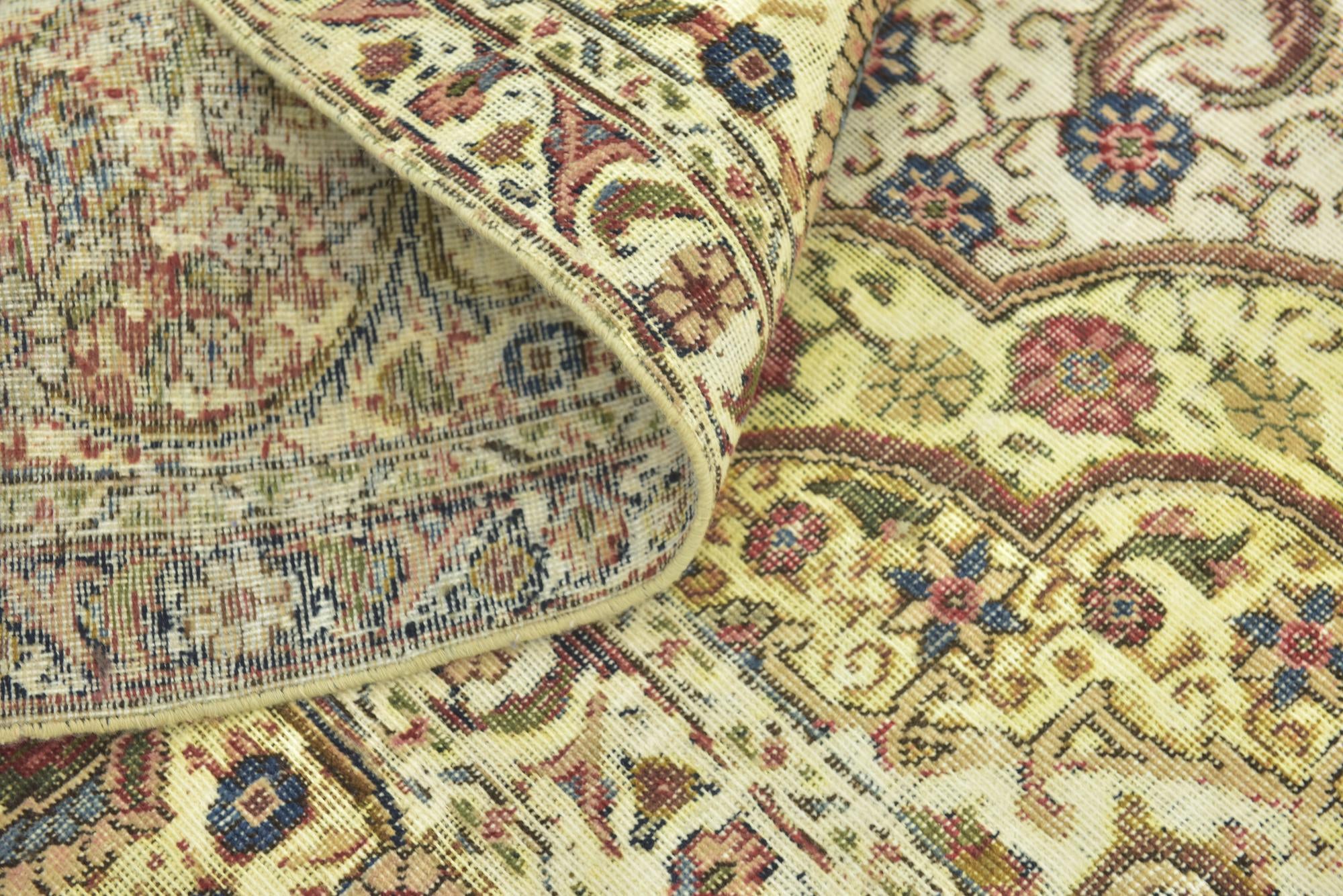 10' 2 x 13' 7 Hand Knotted Ultra Vintage Persian Wool Rug