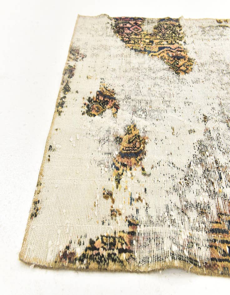 Detail image of 3' x 4' 5  Hand Knotted Ultra Vintage Persian Wool Rug