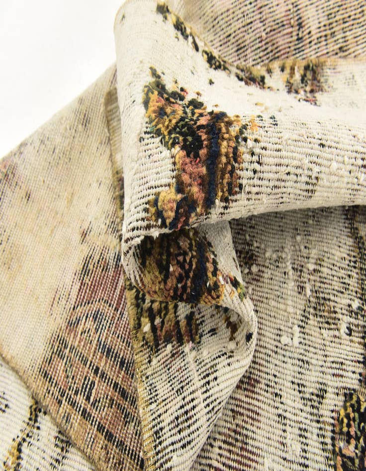 Detail image of 3' x 4' 5  Hand Knotted Ultra Vintage Persian Wool Rug