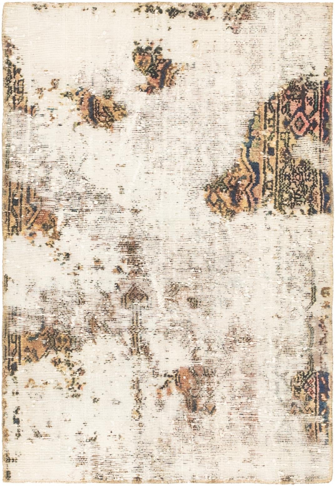 3' x 4' 5 Hand Knotted Ultra Vintage Persian Wool Rug