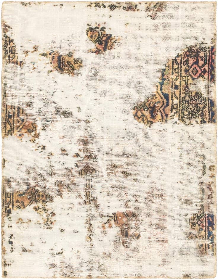 Detail image of 3' x 4' 5 Hand Knotted Ultra Vintage Persian Wool Rug