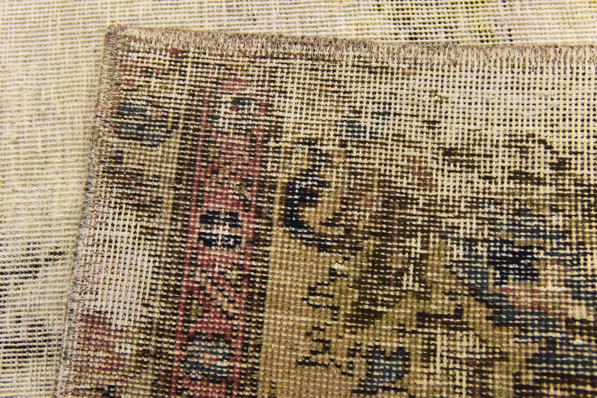 5' 3 x 6' 7 Hand Knotted Ultra Vintage Persian Wool Rug