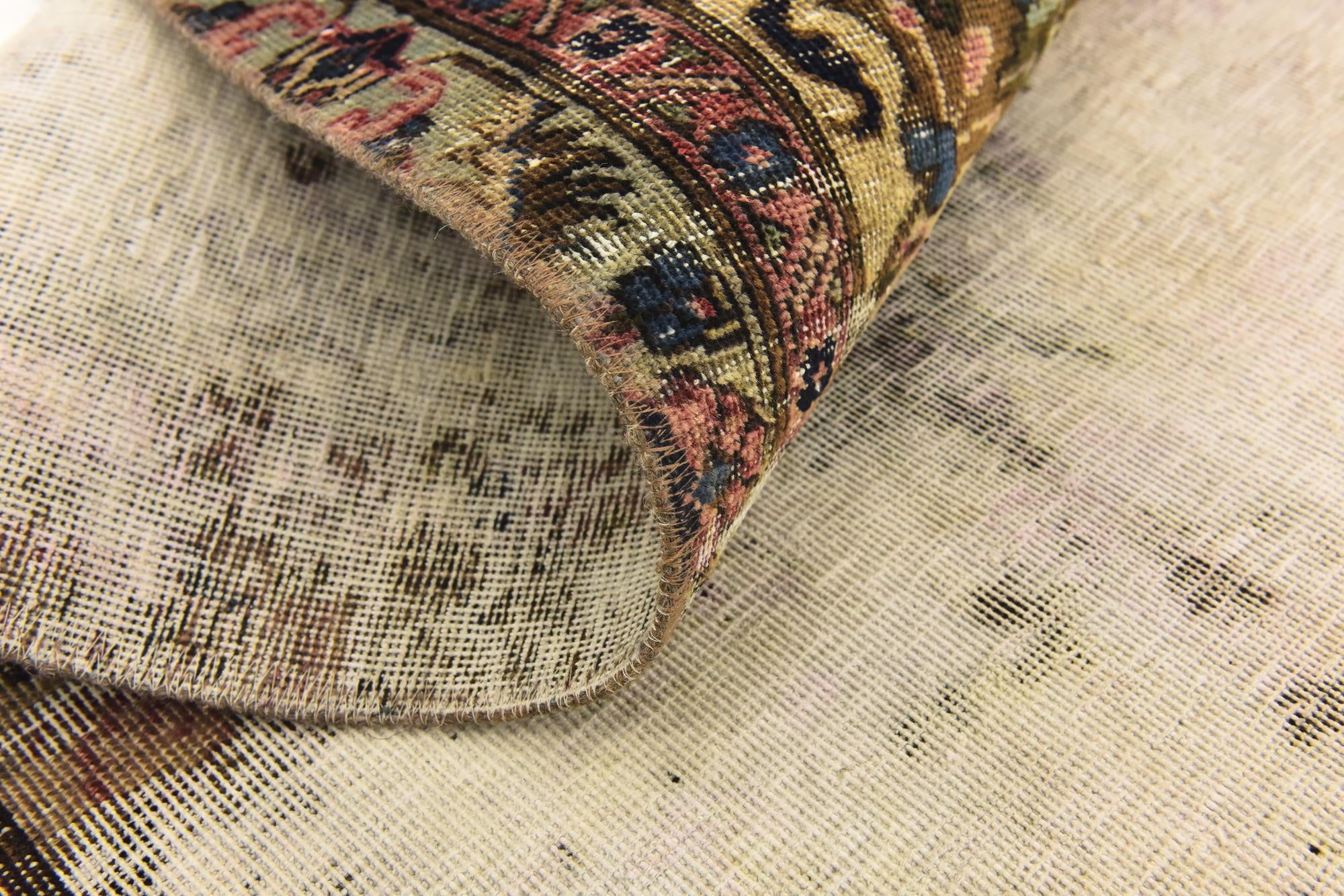 5' 3 x 6' 7 Hand Knotted Ultra Vintage Persian Wool Rug