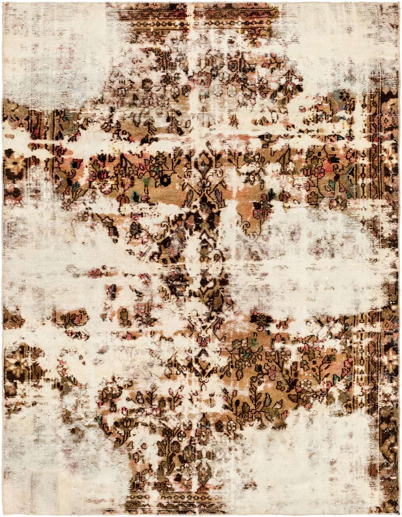 Primary image  5' 9 x 8' 8  Hand Knotted Ultra Vintage Persian Wool Rug