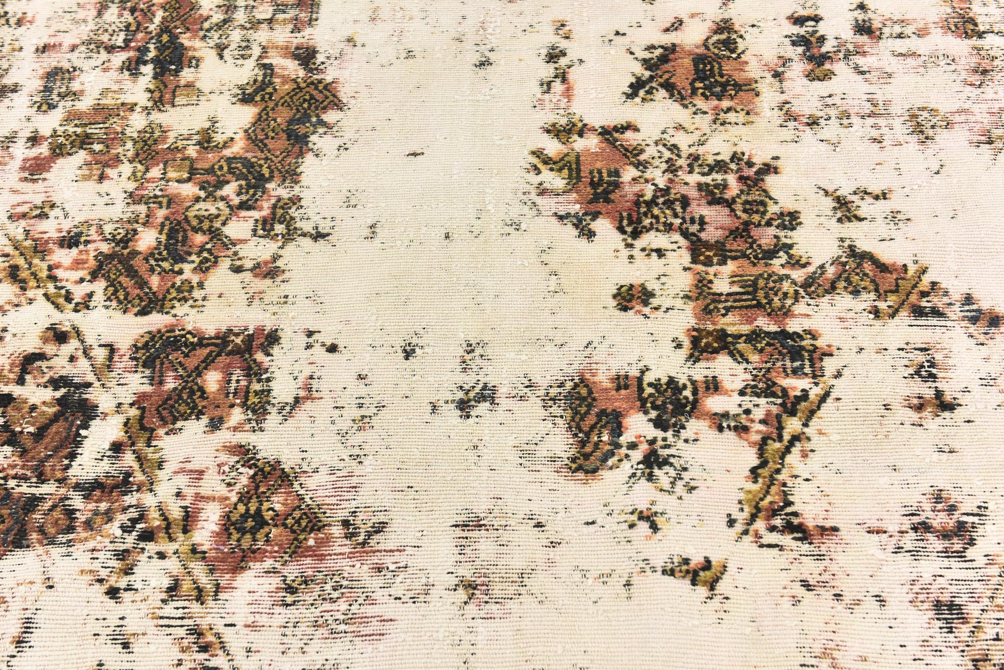 6' x 8' 8 Hand Knotted Ultra Vintage Persian Wool Rug