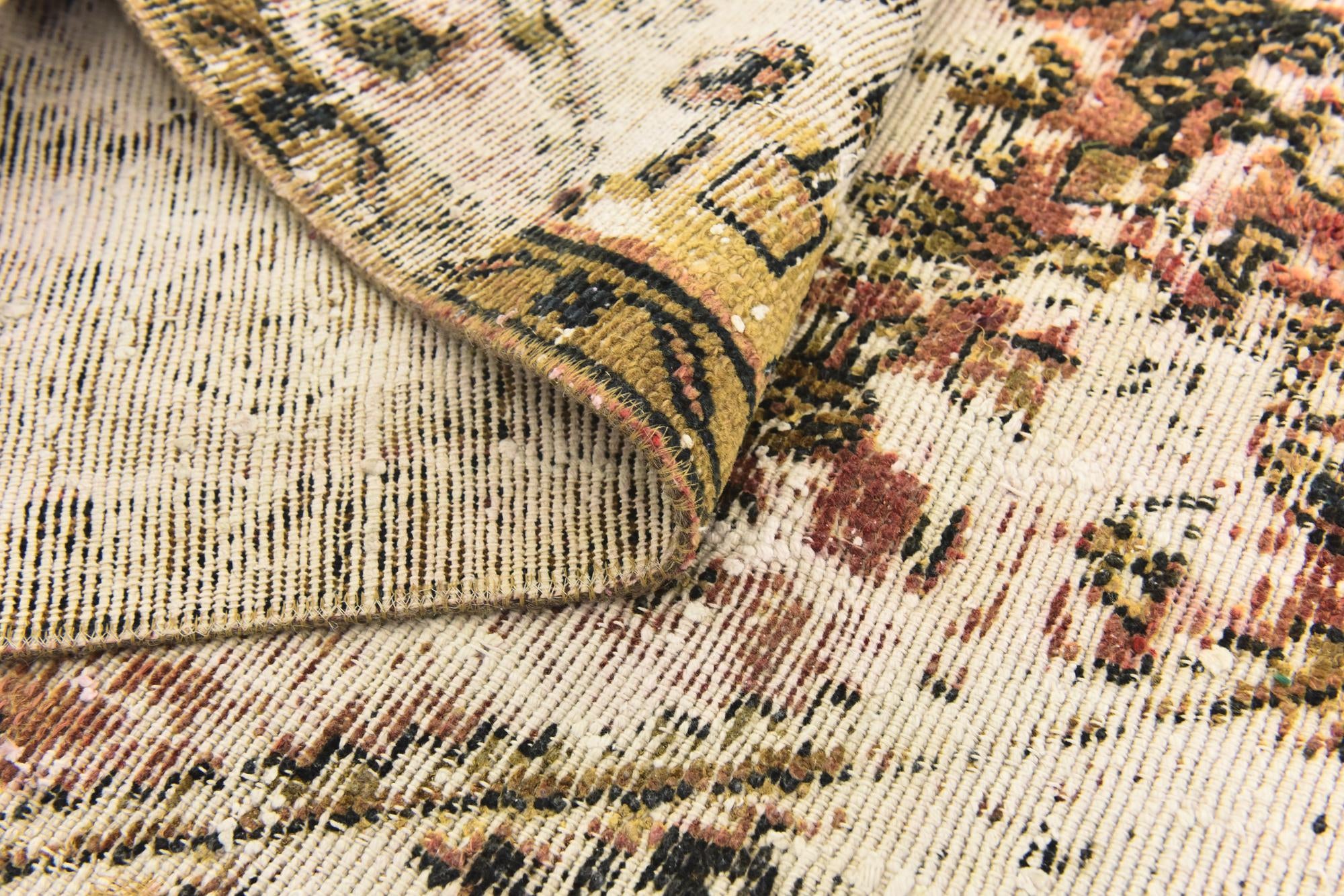 6' x 8' 8 Hand Knotted Ultra Vintage Persian Wool Rug