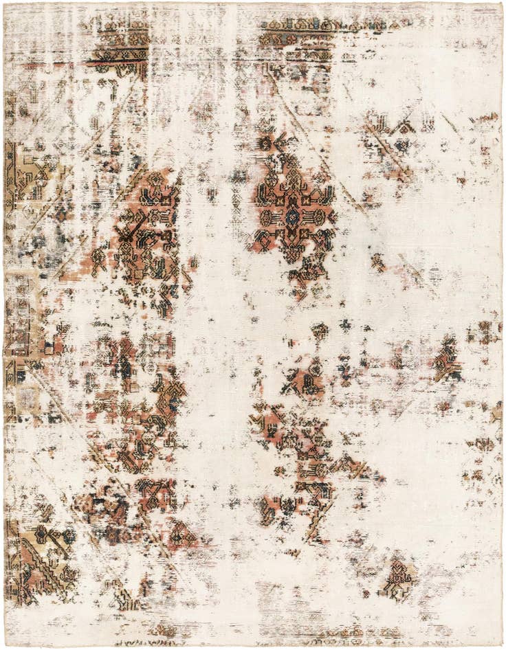 Detail image of 6' x 8' 8 Hand Knotted Ultra Vintage Persian Wool Rug