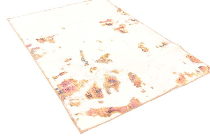 4' x 5' 9 Hand Knotted Ultra Vintage Persian Wool Rug