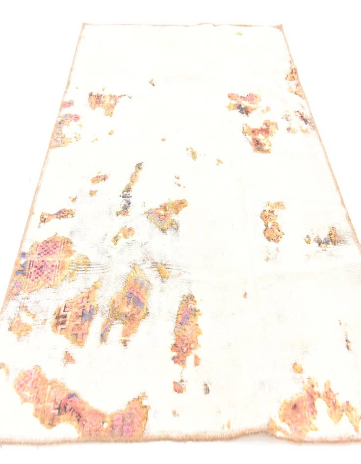 Detail image of 4' x 5' 9  Hand Knotted Ultra Vintage Persian Wool Rug