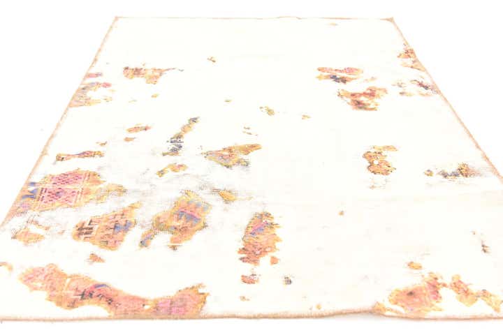 4' x 5' 9 Hand Knotted Ultra Vintage Persian Wool Rug