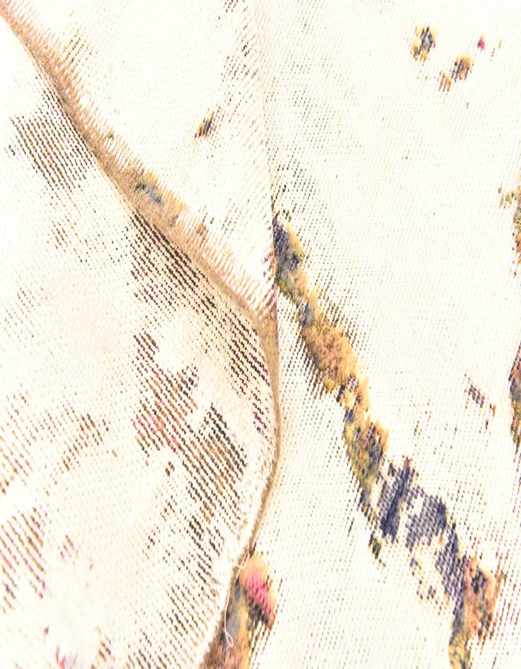 Detail image of 4' x 5' 9  Hand Knotted Ultra Vintage Persian Wool Rug