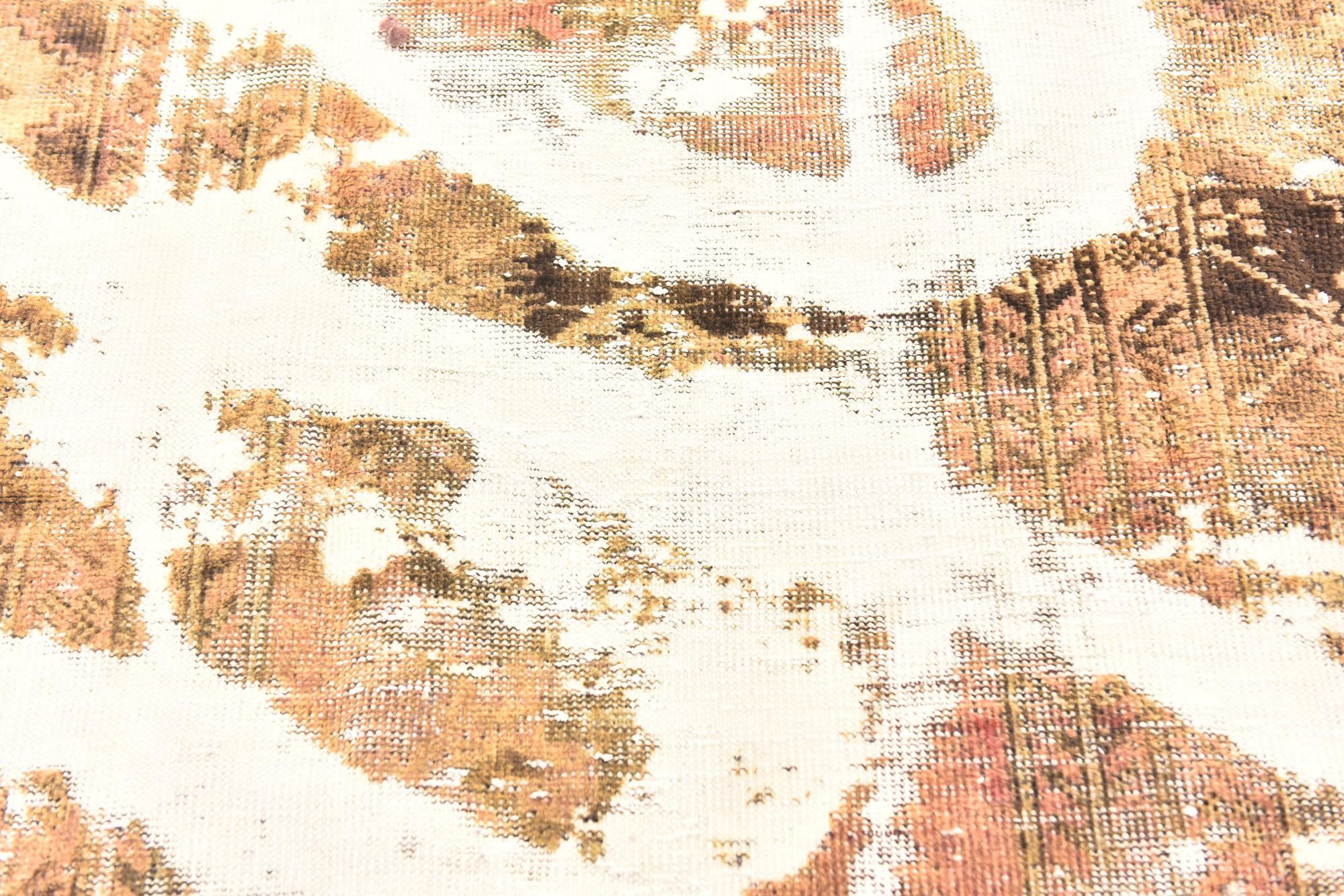 3' 7 x 5' 9 Hand Knotted Ultra Vintage Persian Wool Rug