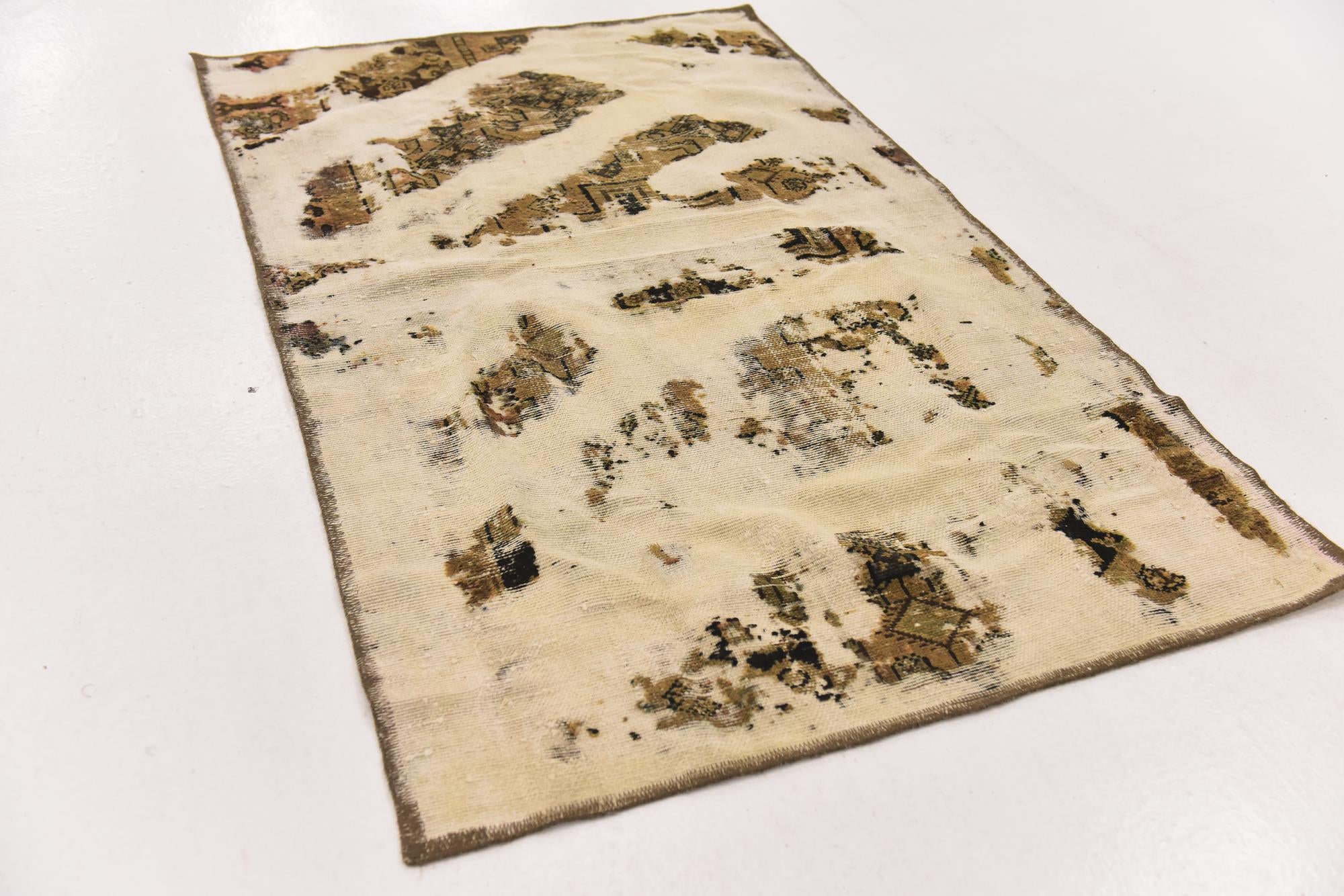 3' 4 x 5' 4 Hand Knotted Ultra Vintage Persian Wool Rug