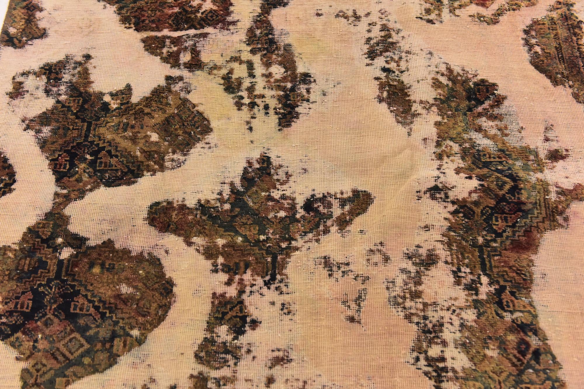 4' x 6' 5 Hand Knotted Ultra Vintage Persian Wool Rug
