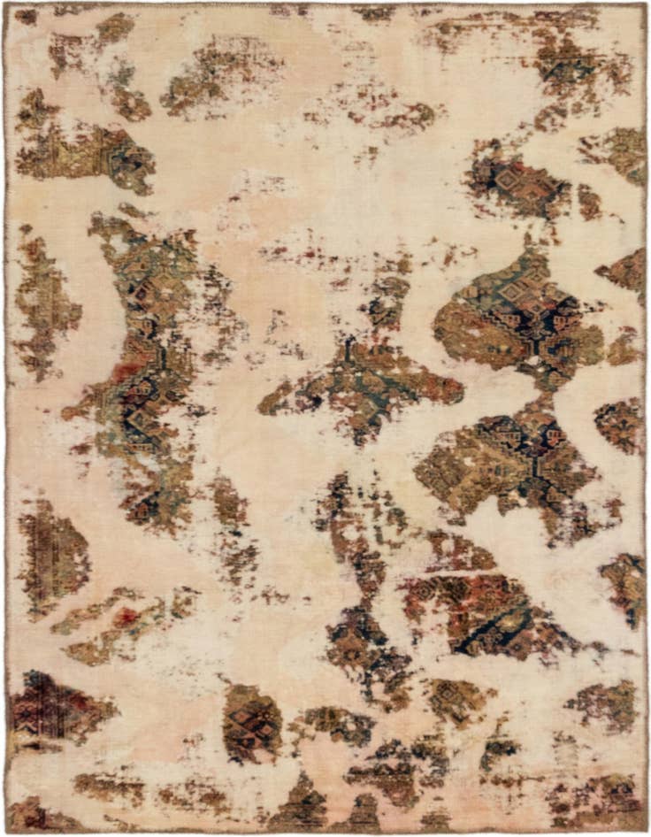 Detail image of 4' x 6' 5 Hand Knotted Ultra Vintage Persian Wool Rug