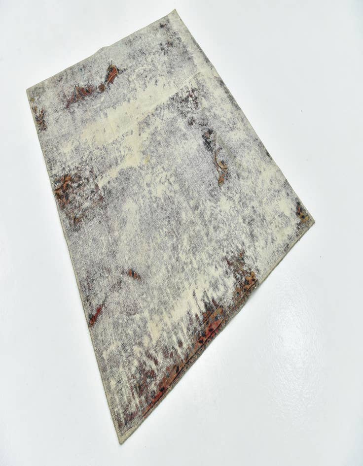 Detail image of 4' 4 x 5' 3  Hand Knotted Ultra Vintage Persian Wool Rug