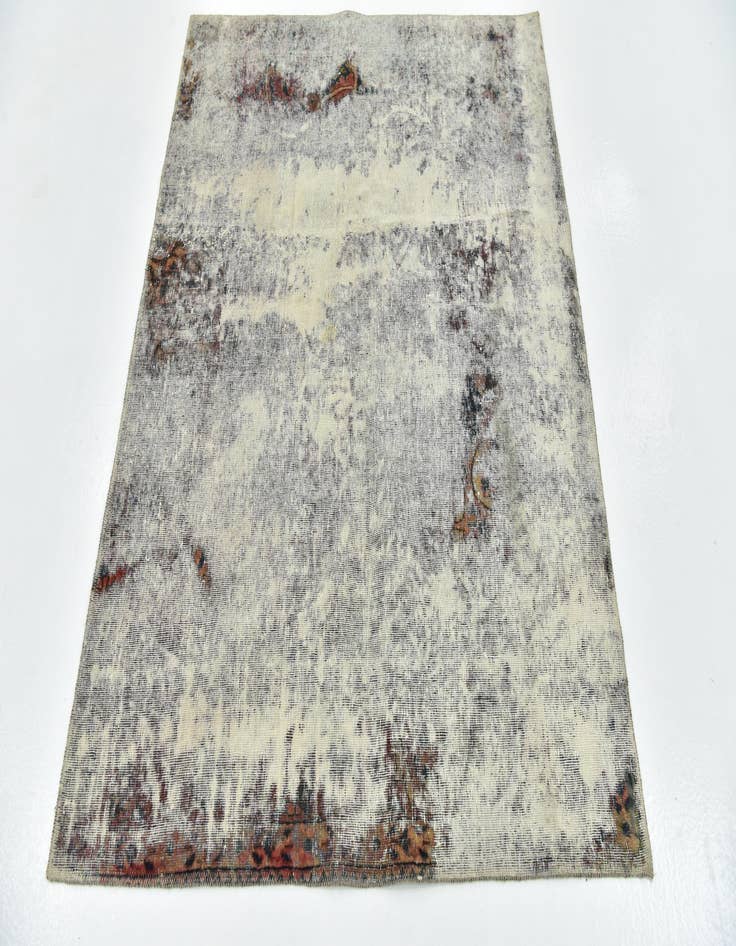 Detail image of 4' 4 x 5' 3  Hand Knotted Ultra Vintage Persian Wool Rug