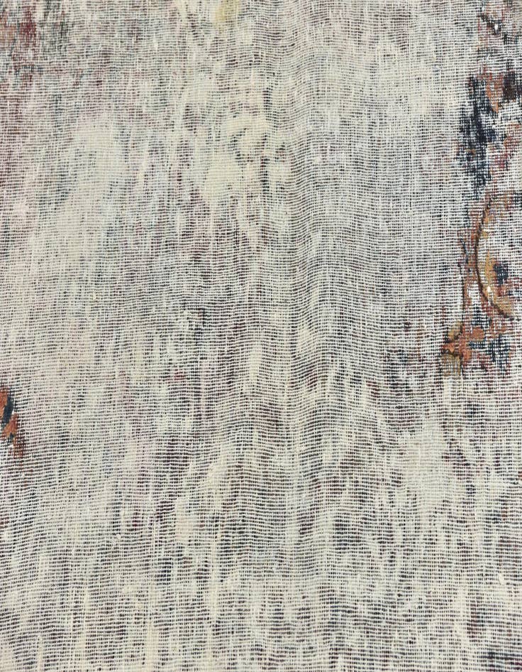 Detail image of 4' 4 x 5' 3  Hand Knotted Ultra Vintage Persian Wool Rug
