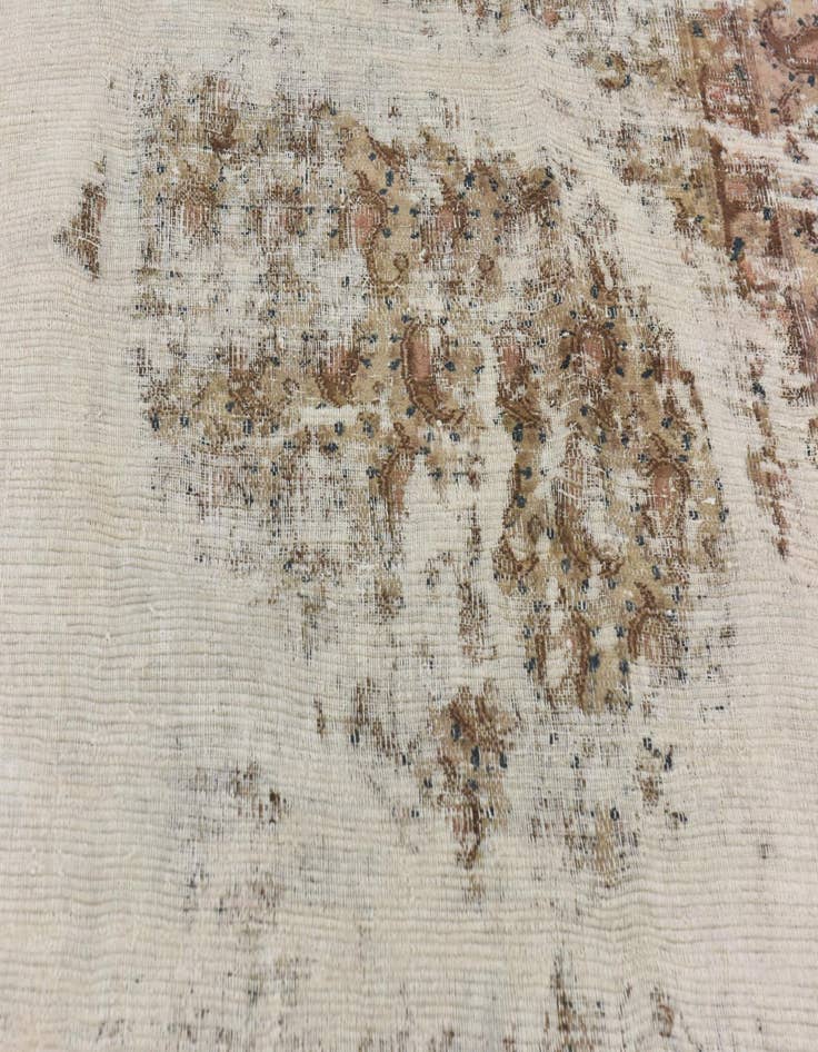 Detail image of 6' 10 x 9' 3  Hand Knotted Ultra Vintage Persian Wool Rug