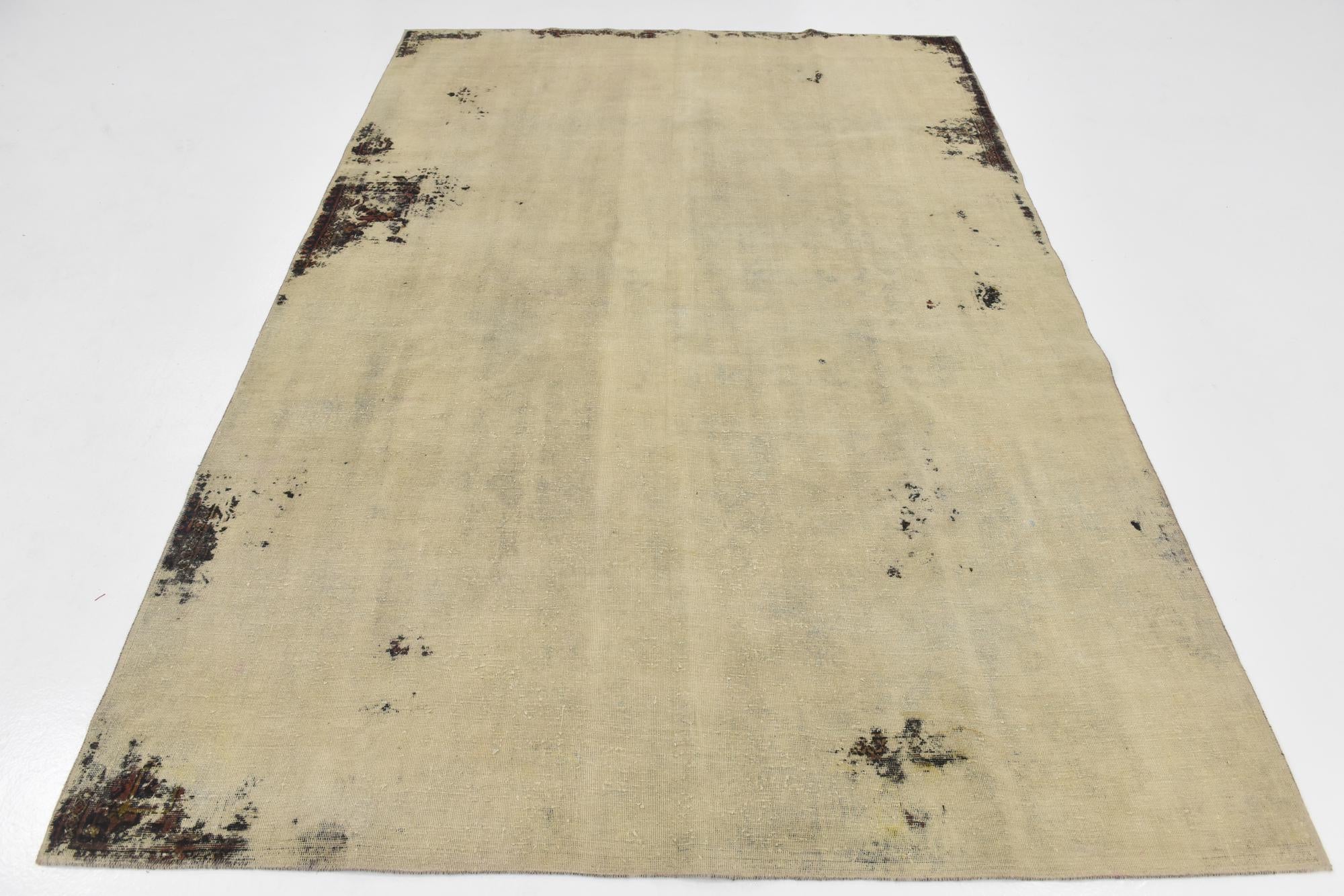 6' 8 x 9' 9 Hand Knotted Ultra Vintage Persian Wool Rug