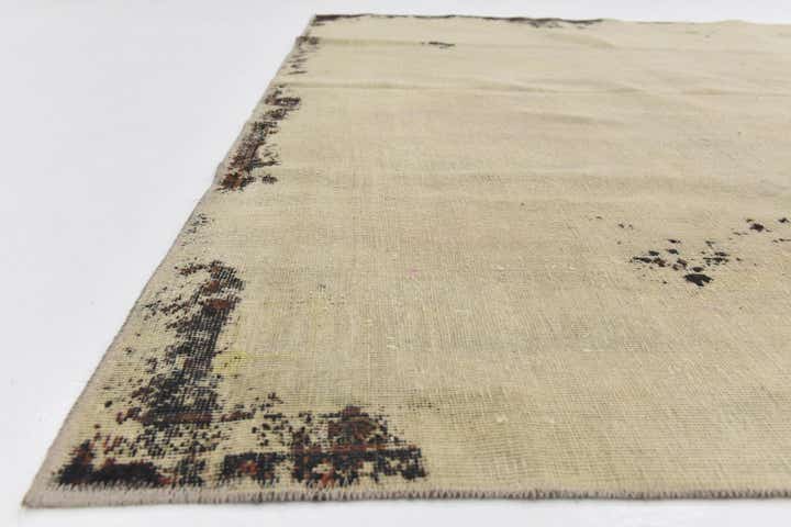 6' 8 x 9' 9 Hand Knotted Ultra Vintage Persian Wool Rug