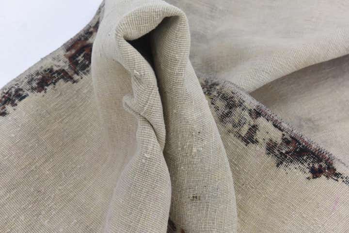 6' 8 x 9' 9 Hand Knotted Ultra Vintage Persian Wool Rug