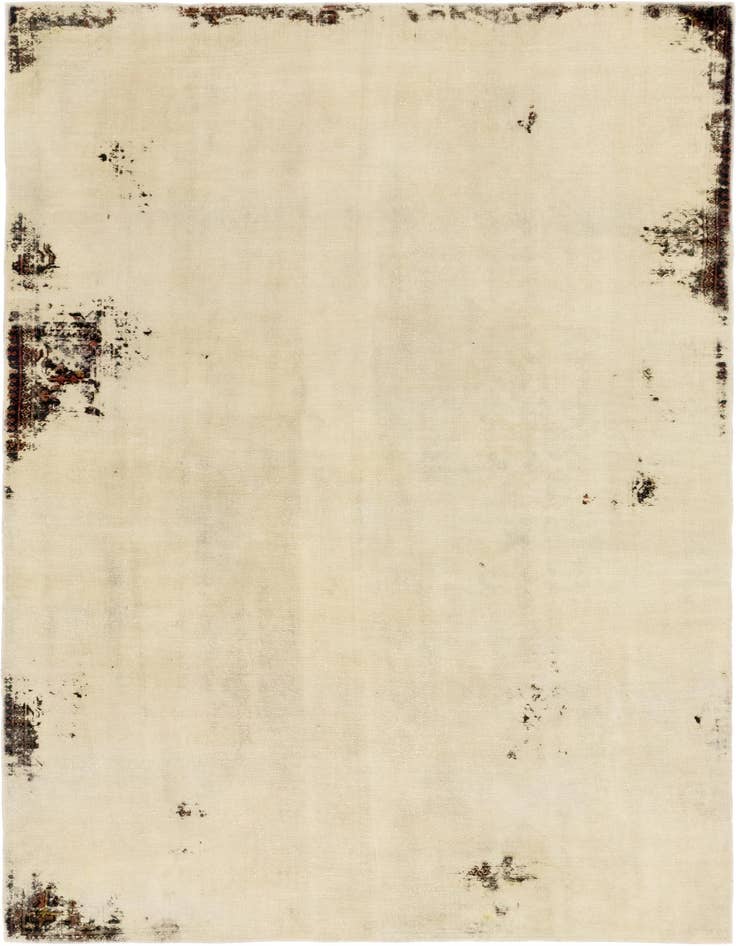 Detail image of 6' 8 x 9' 9 Hand Knotted Ultra Vintage Persian Wool Rug