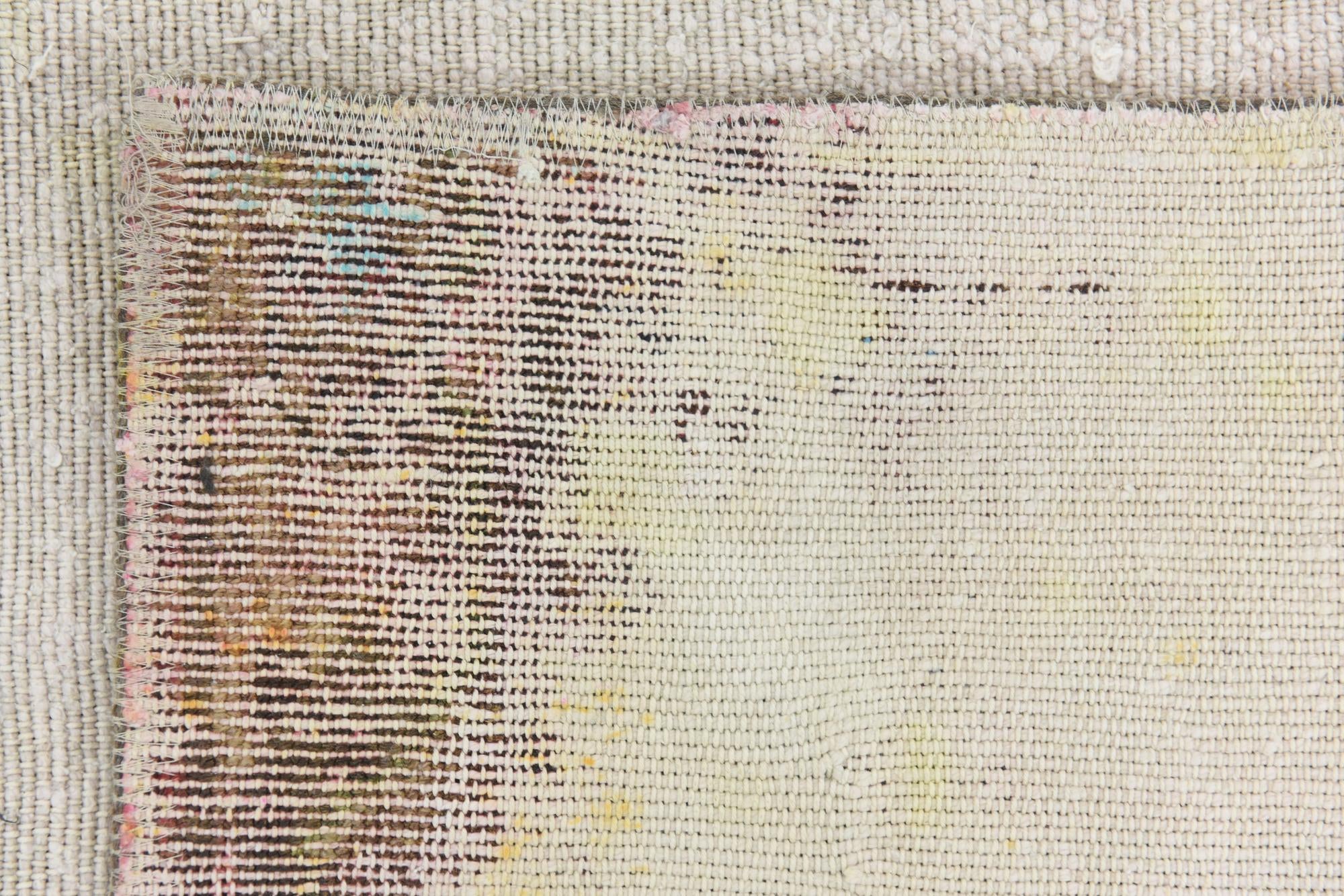 6' 5 x 7' 8 Hand Knotted Ultra Vintage Persian Wool Rug