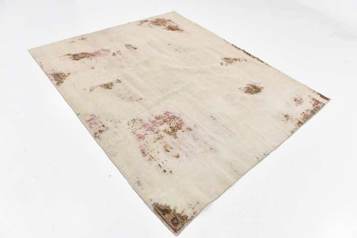 6' 5 x 7' 8 Hand Knotted Ultra Vintage Persian Wool Rug