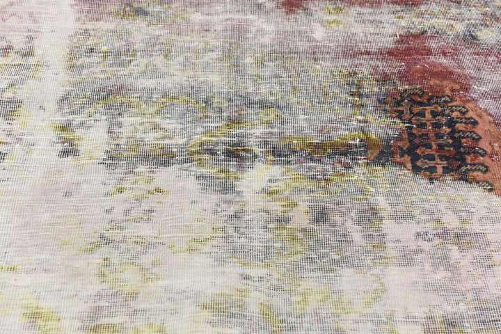 6' 3 x 7' 8 Hand Knotted Ultra Vintage Persian Wool Rug