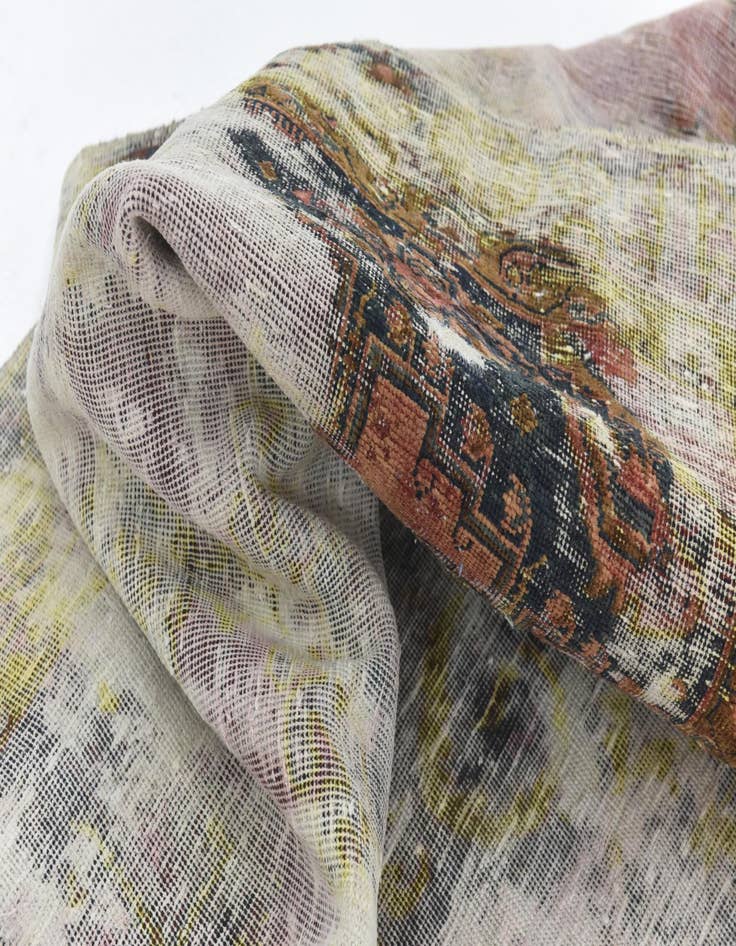 Detail image of 6' 3 x 7' 8  Hand Knotted Ultra Vintage Persian Wool Rug