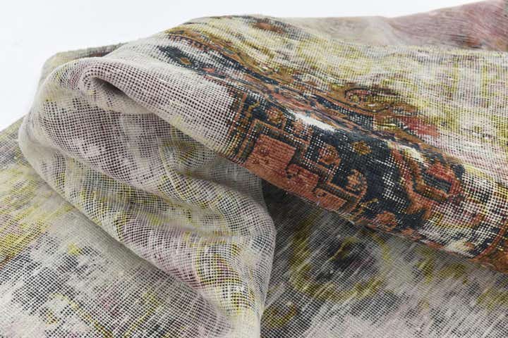 6' 3 x 7' 8 Hand Knotted Ultra Vintage Persian Wool Rug